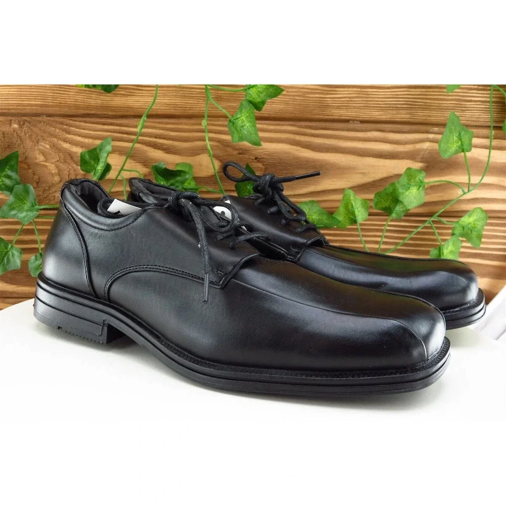 Soft Stags Shoes Sz‎ 9 W Black Derby Oxfords Leather Men Cole